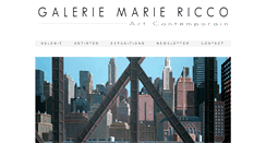 Desktop Screenshot of galeriemariericco.com